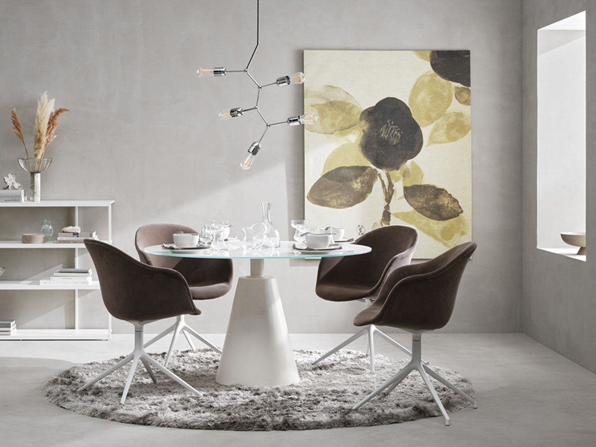 BoConcept ADELAIDE チェア レザー美品 ポリッシュド 回転-