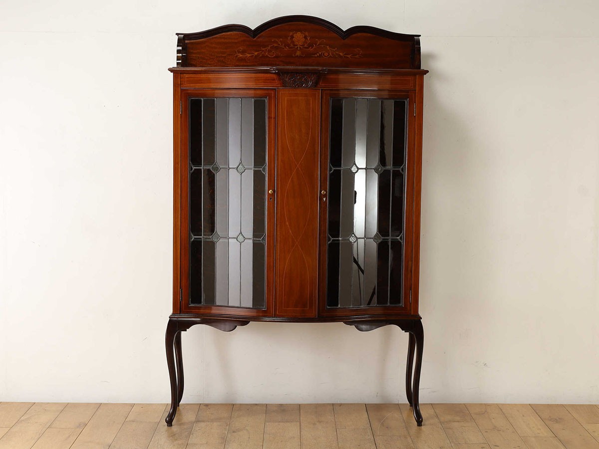 Lloyd's Antiques Real Antique 
Art Nouveau Serpentine Cabinet / ロイズ・アンティークス 英国アンティーク家具
アールヌーヴォー サーペンタインキャビネット （収納家具 > キャビネット） 2