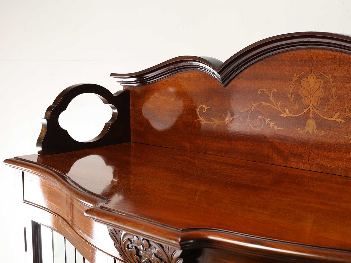 Lloyd's Antiques Real Antique 
Art Nouveau Serpentine Cabinet / ロイズ・アンティークス 英国アンティーク家具
アールヌーヴォー サーペンタインキャビネット （収納家具 > キャビネット） 10