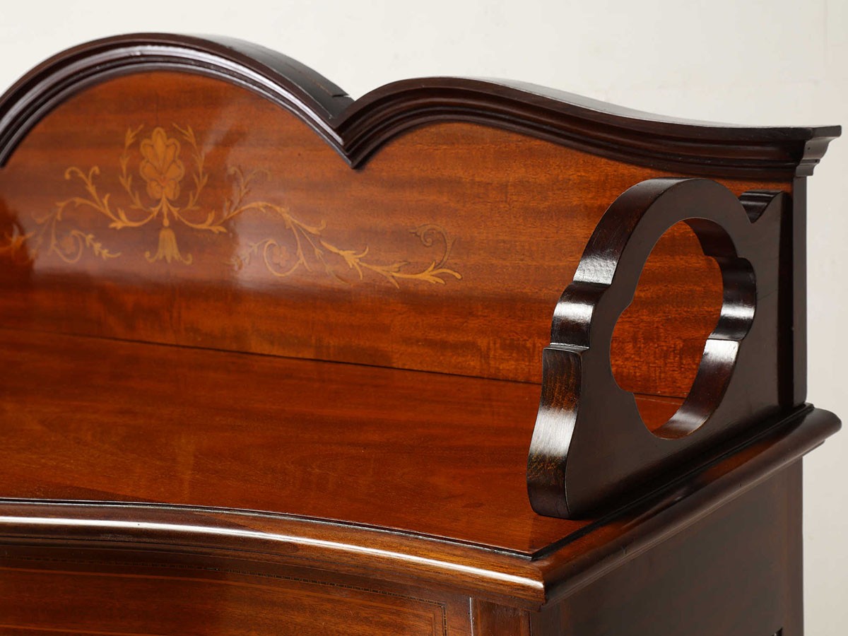 Lloyd's Antiques Real Antique 
Art Nouveau Serpentine Cabinet / ロイズ・アンティークス 英国アンティーク家具
アールヌーヴォー サーペンタインキャビネット （収納家具 > キャビネット） 12