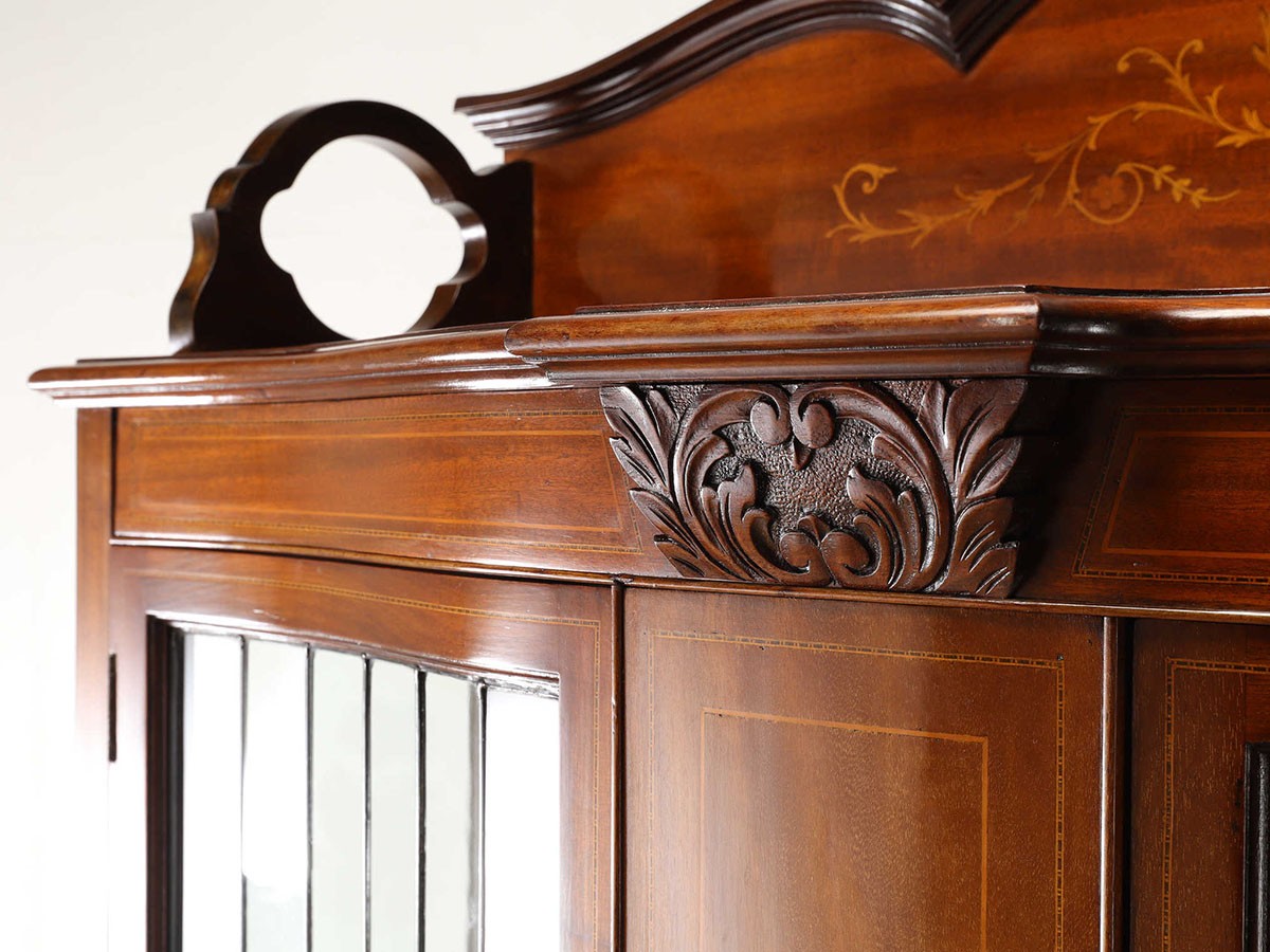 Lloyd's Antiques Real Antique 
Art Nouveau Serpentine Cabinet / ロイズ・アンティークス 英国アンティーク家具
アールヌーヴォー サーペンタインキャビネット （収納家具 > キャビネット） 14