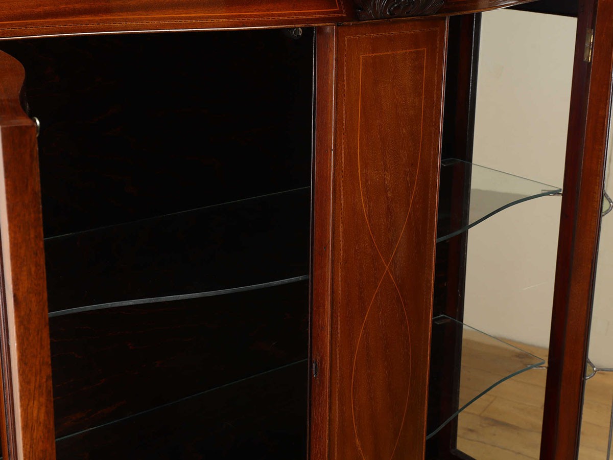 Lloyd's Antiques Real Antique 
Art Nouveau Serpentine Cabinet / ロイズ・アンティークス 英国アンティーク家具
アールヌーヴォー サーペンタインキャビネット （収納家具 > キャビネット） 6