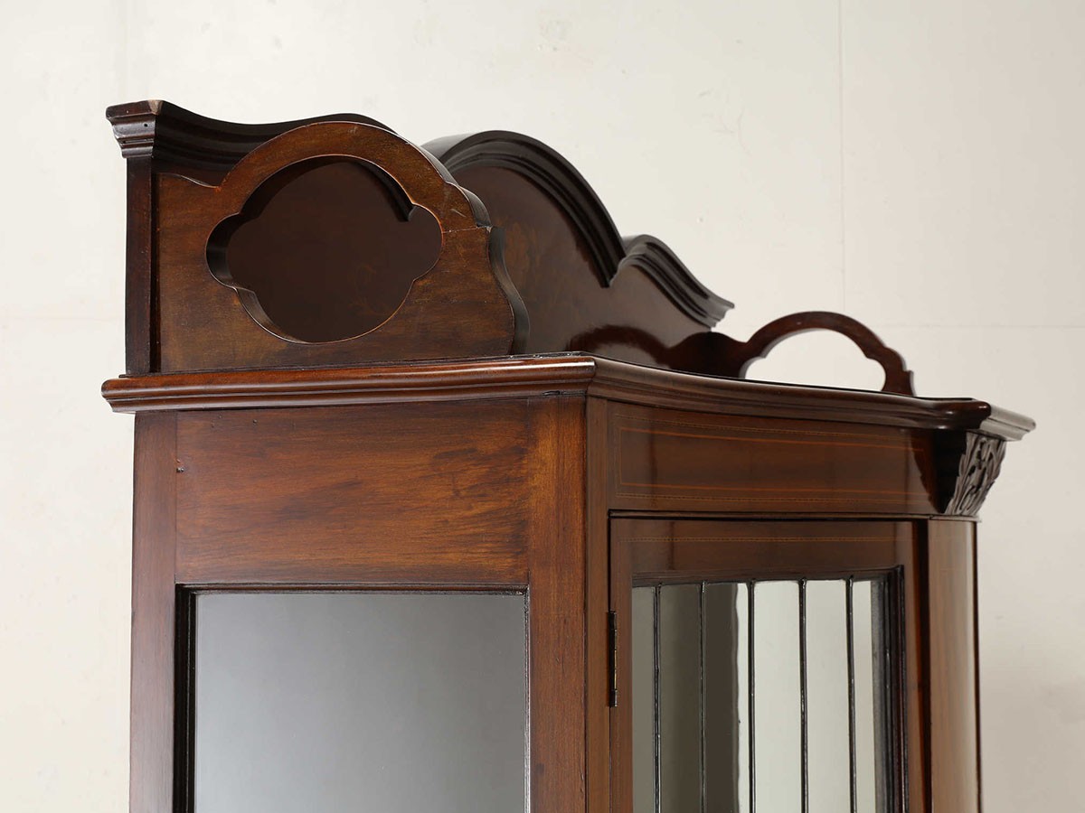 Lloyd's Antiques Real Antique 
Art Nouveau Serpentine Cabinet / ロイズ・アンティークス 英国アンティーク家具
アールヌーヴォー サーペンタインキャビネット （収納家具 > キャビネット） 9