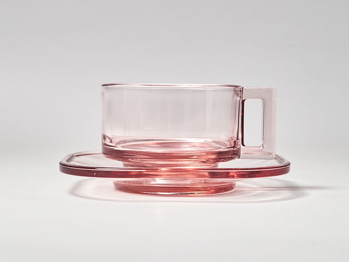 ARNO GLASS Cup & Saucer Pink / アルノグラス カップ & ソーサー（ピンク） （食器・テーブルウェア > コーヒーカップ・ティーカップ） 7