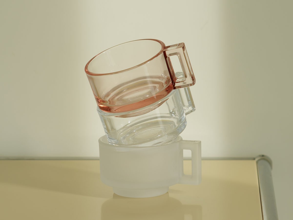 ARNO GLASS Cup & Saucer Pink / アルノグラス カップ & ソーサー（ピンク） （食器・テーブルウェア > コーヒーカップ・ティーカップ） 6