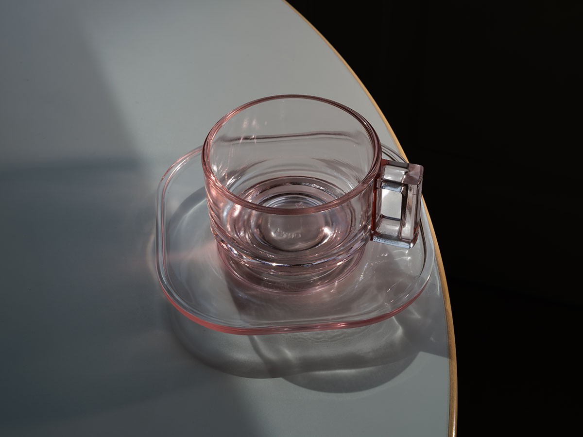 ARNO GLASS Cup & Saucer Pink / アルノグラス カップ & ソーサー（ピンク） （食器・テーブルウェア > コーヒーカップ・ティーカップ） 2