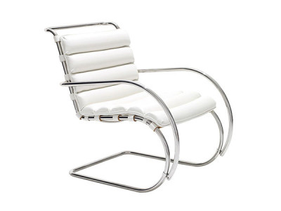 Knoll Mies van der Rohe Collection MR Lounge Chair with Arms / ノル ミース ファン  デル ローエ コレクション MR ラウンジチェア アーム付 - インテリア・家具通販【FLYMEe】