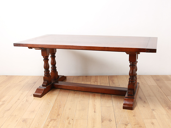 Lloyd's Antiques Reproduction Series
Big Oak Dining Table / ロイズ・アンティークス リプロダクションシリーズ
ビッグオーク ダイニングテーブル 幅180cm（ツインピラー） （テーブル > ダイニングテーブル） 3