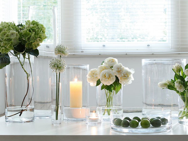 LSA international フラワーベース 花瓶 ガラス 赤 オブジェ洗練された美しさを持つ花器