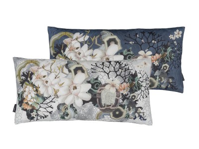 直売特注 DESIGNERS GUILD フロアークッション ブルーフラワー