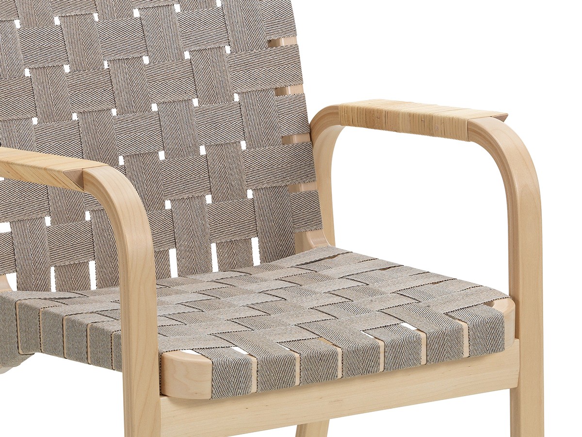 Artek ARMCHAIR 45 / アルテック アームチェア 45（リネンウェビングテープ / ラタン巻アーム） （チェア・椅子 > ダイニングチェア） 9