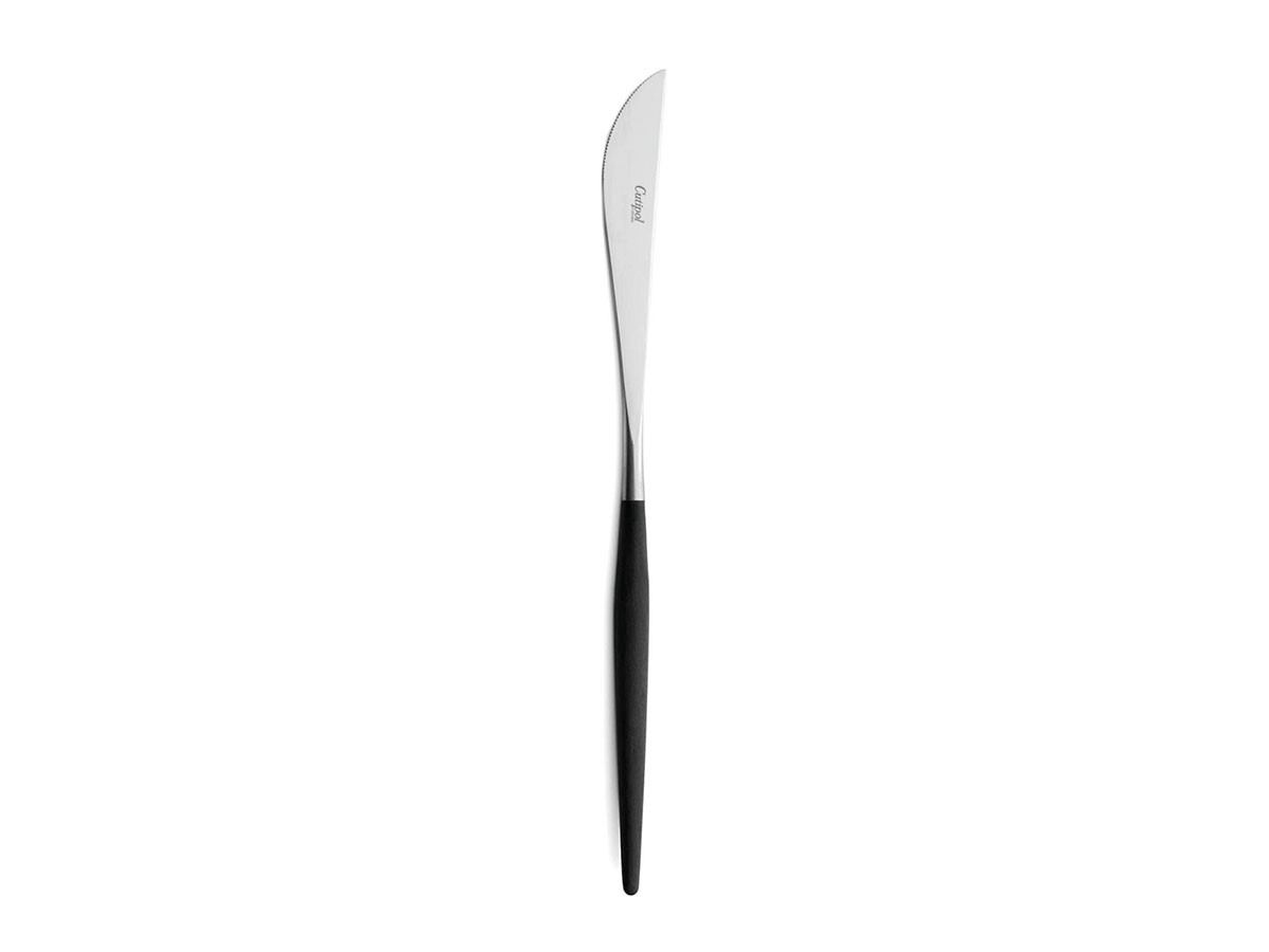 Cutipol GOA Table Knife / クチポール ゴア テーブルナイフ（ブラック × シルバー） （食器・テーブルウェア > カトラリー） 1