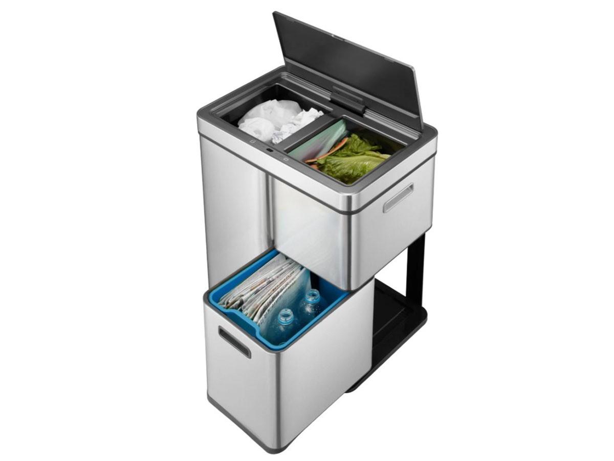 EKO MIRAGE PLUS SENSOR RECYCLER / イーケーオー ミラージュプラス センサーリサイクラー 35L + 15L + 15L （ごみ箱・玄関小物 > ごみ箱・ダストボックス） 12