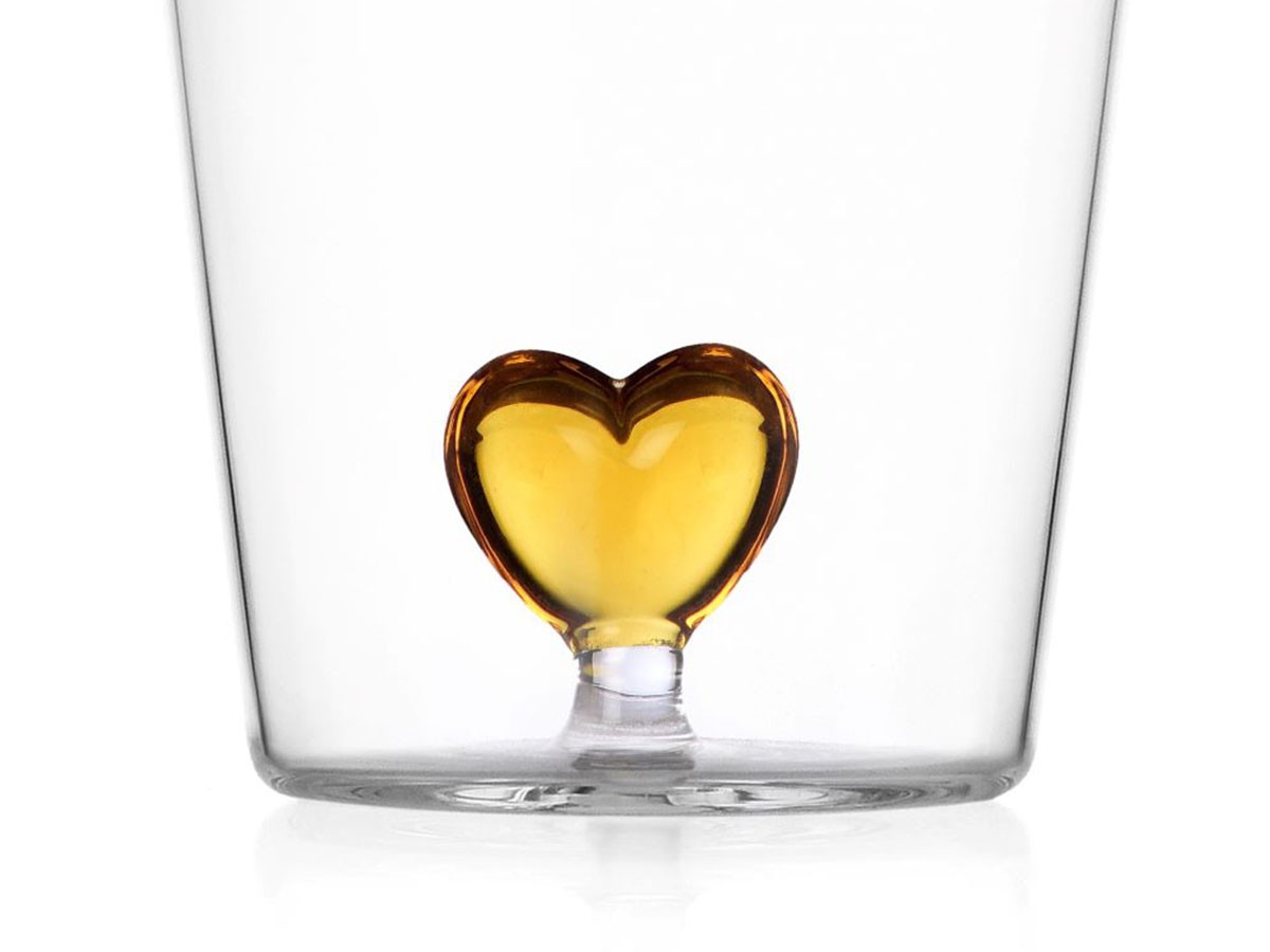 ICHENDORF MILANO Cuore Tumbler Yellow Heart / イッケンドルフ・ミラノ クオーレ タンブラー イエローハート 350ml （食器・テーブルウェア > タンブラー・グラス） 2