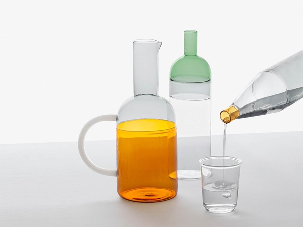 ICHENDORF MILANO Tequila Sunrise Bottle / イッケンドルフ・ミラノ テキーラサンライズ ボトル 1.2L（スモーク / クリア / アンバー） （食器・テーブルウェア > デキャンタ・カラフェ） 2