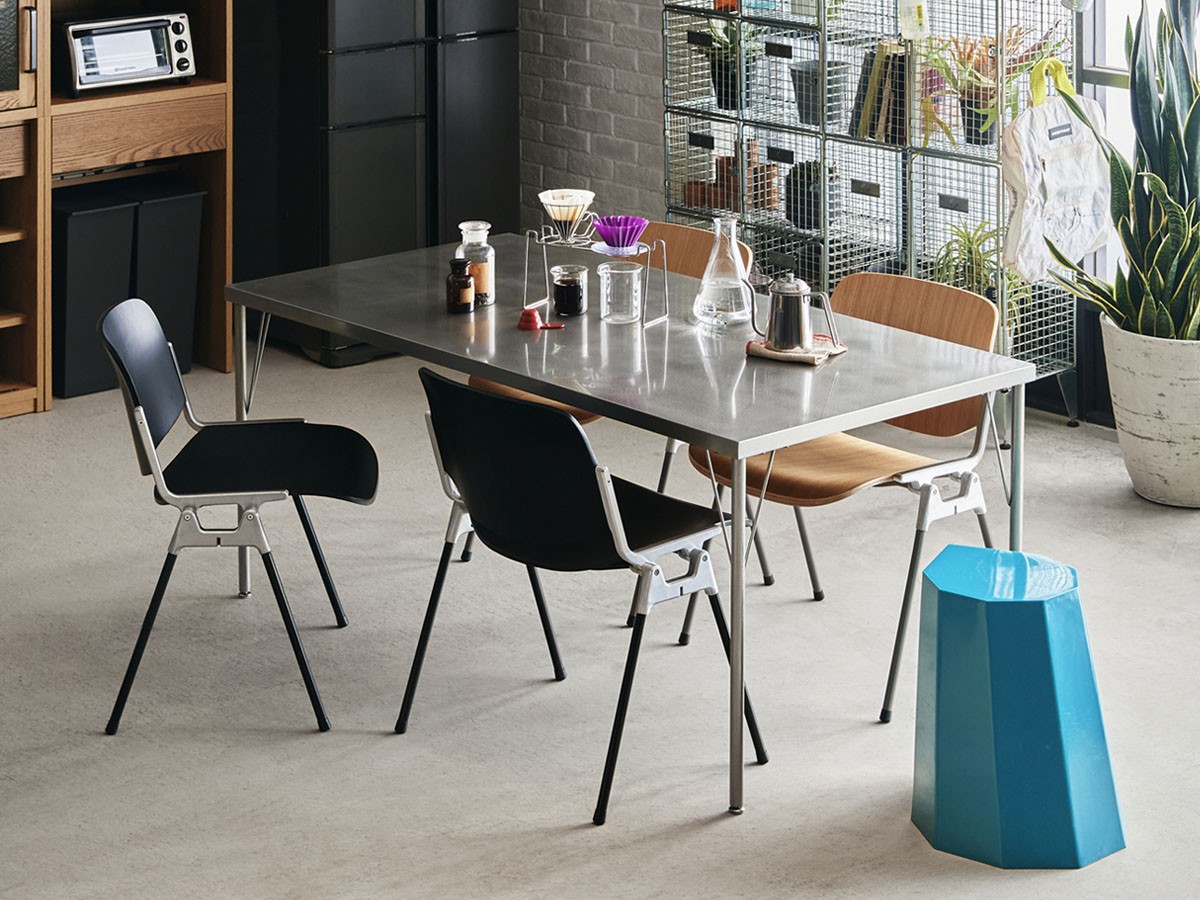 Knot antiques MATERIA DINING TABLE / ノットアンティークス マテリア ダイニングテーブル
ステンレス天板 + No.2脚（丸脚） （テーブル > ダイニングテーブル） 8