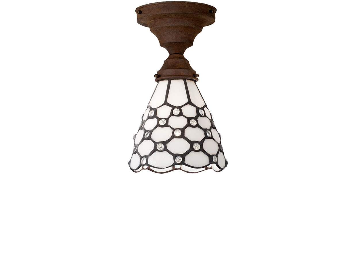 CUSTOM SERIES
Basic Ceiling Lamp × Stained Glass Dots / カスタムシリーズ
ベーシックシーリングランプ × ステンドグラス（ドッツ） （ライト・照明 > シーリングライト） 1