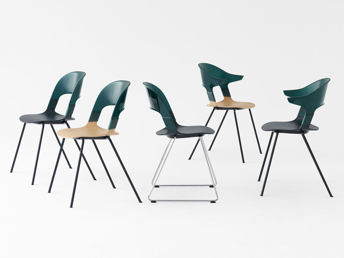 FRITZ HANSEN PAIR / フリッツ・ハンセン ペアチェア アームなし 4本脚