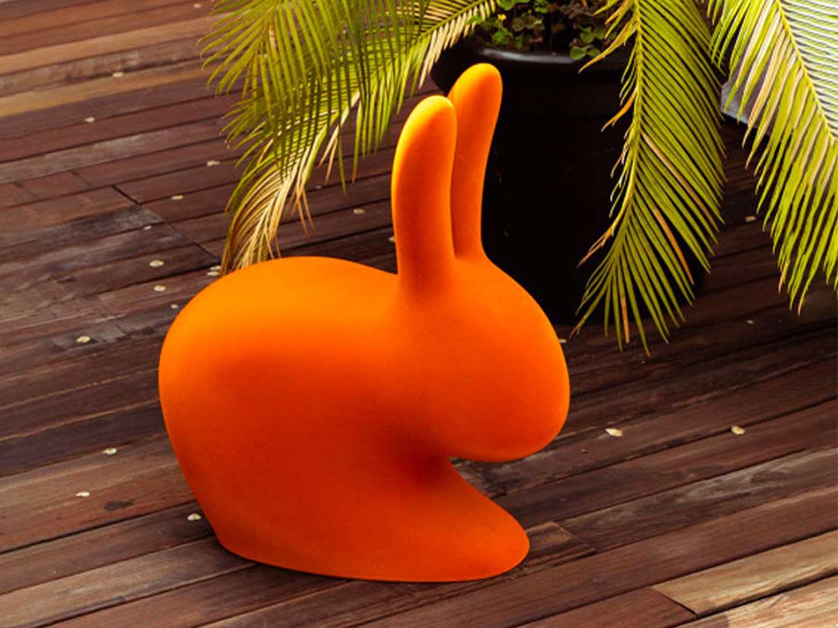 Qeeboo Rabbit Chair Baby Velvet / キーブー ラビットチェア ベビー ヴェルヴェット （キッズ家具・ベビー用品 > キッズチェア・ベビーチェア） 8