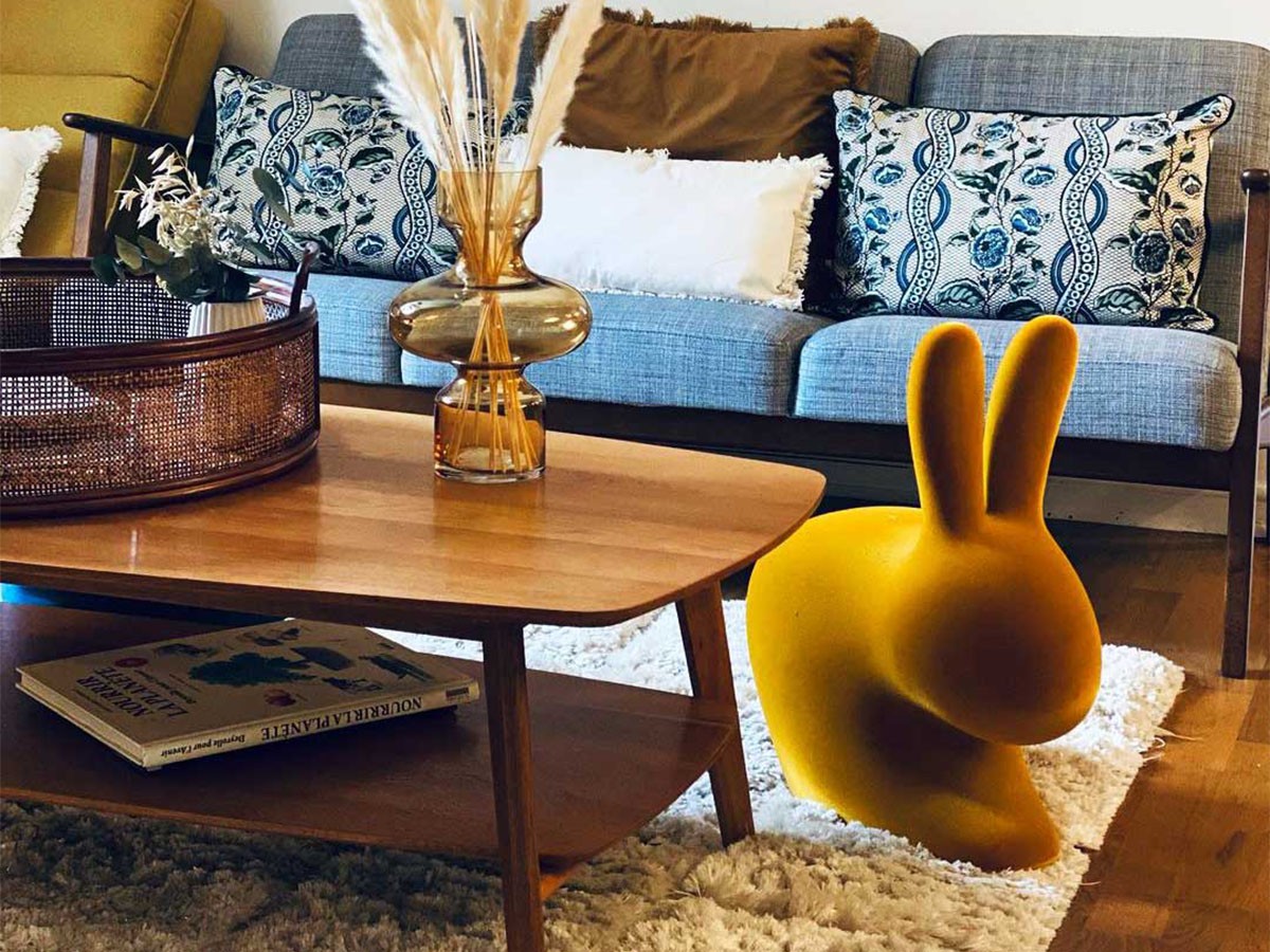 Qeeboo Rabbit Chair Baby Velvet / キーブー ラビットチェア ベビー ヴェルヴェット （キッズ家具・ベビー用品 > キッズチェア・ベビーチェア） 7