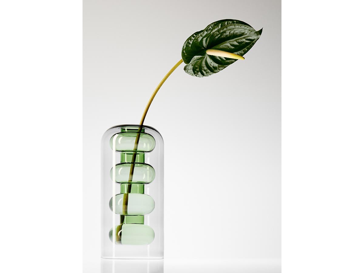 Tom Dixon. Bump Vase Tall Green / トム・ディクソン バンプ ベース トール（グリーン） （花器・プランター・グリーン > 花瓶・フラワーベース） 9