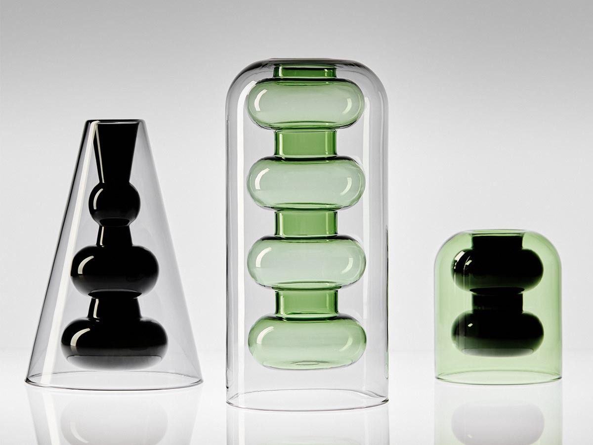 Tom Dixon. Bump Vase Tall Green / トム・ディクソン バンプ ベース トール（グリーン） （花器・プランター・グリーン > 花瓶・フラワーベース） 15