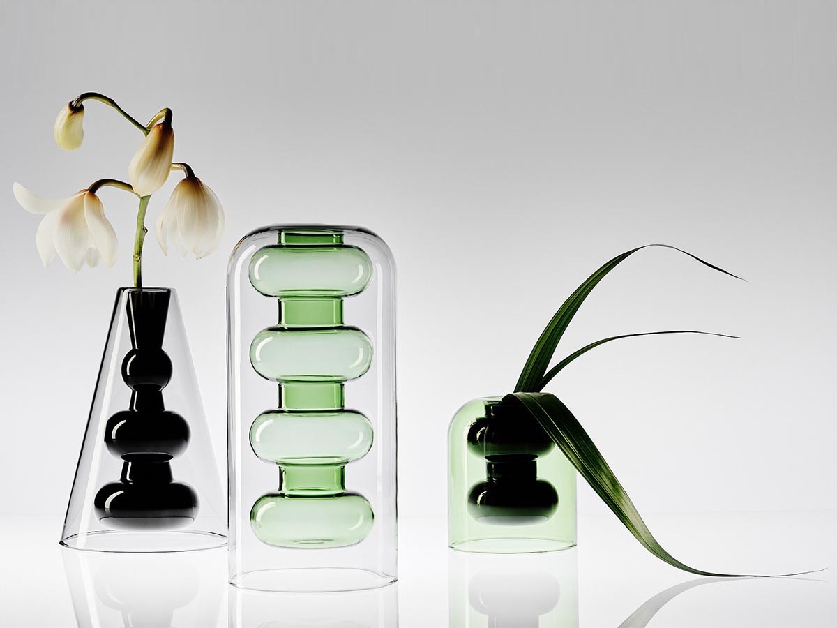 Tom Dixon. Bump Vase Tall Green / トム・ディクソン バンプ ベース トール（グリーン） （花器・プランター・グリーン > 花瓶・フラワーベース） 12