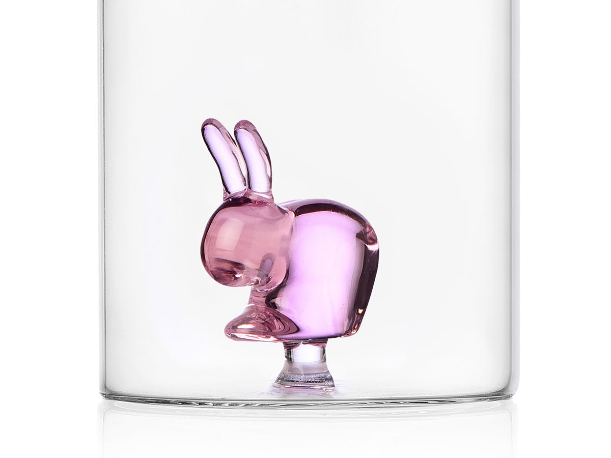 ICHENDORF MILANO Qeeboo Tumbler Pink Rabbit / イッケンドルフ・ミラノ キーブー タンブラー ピンクラビット 350ml （食器・テーブルウェア > タンブラー・グラス） 6