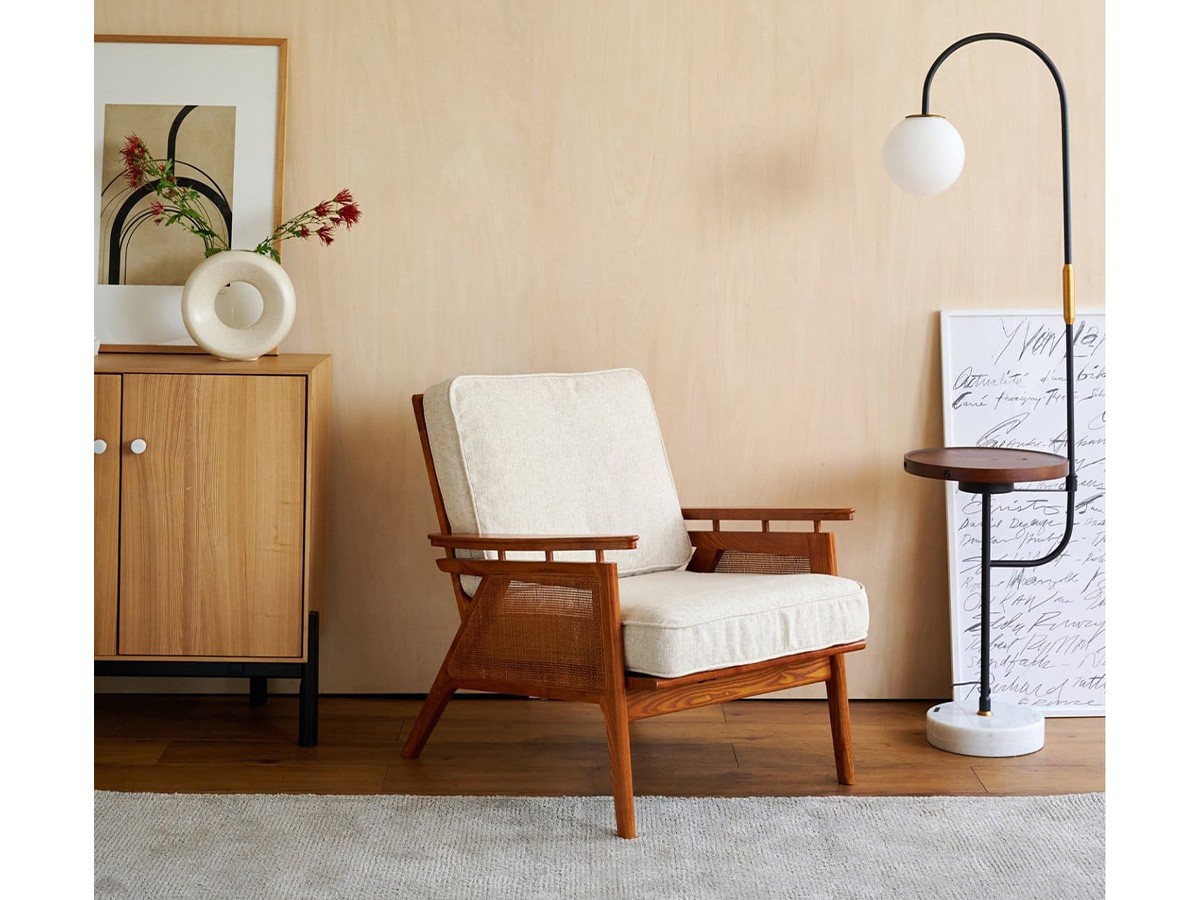 ACME Furniture WICKER LOUNGE CHAIR / アクメファニチャー ウィッカー ラウンジチェア（アイボリー） （チェア・椅子 > ラウンジチェア） 2