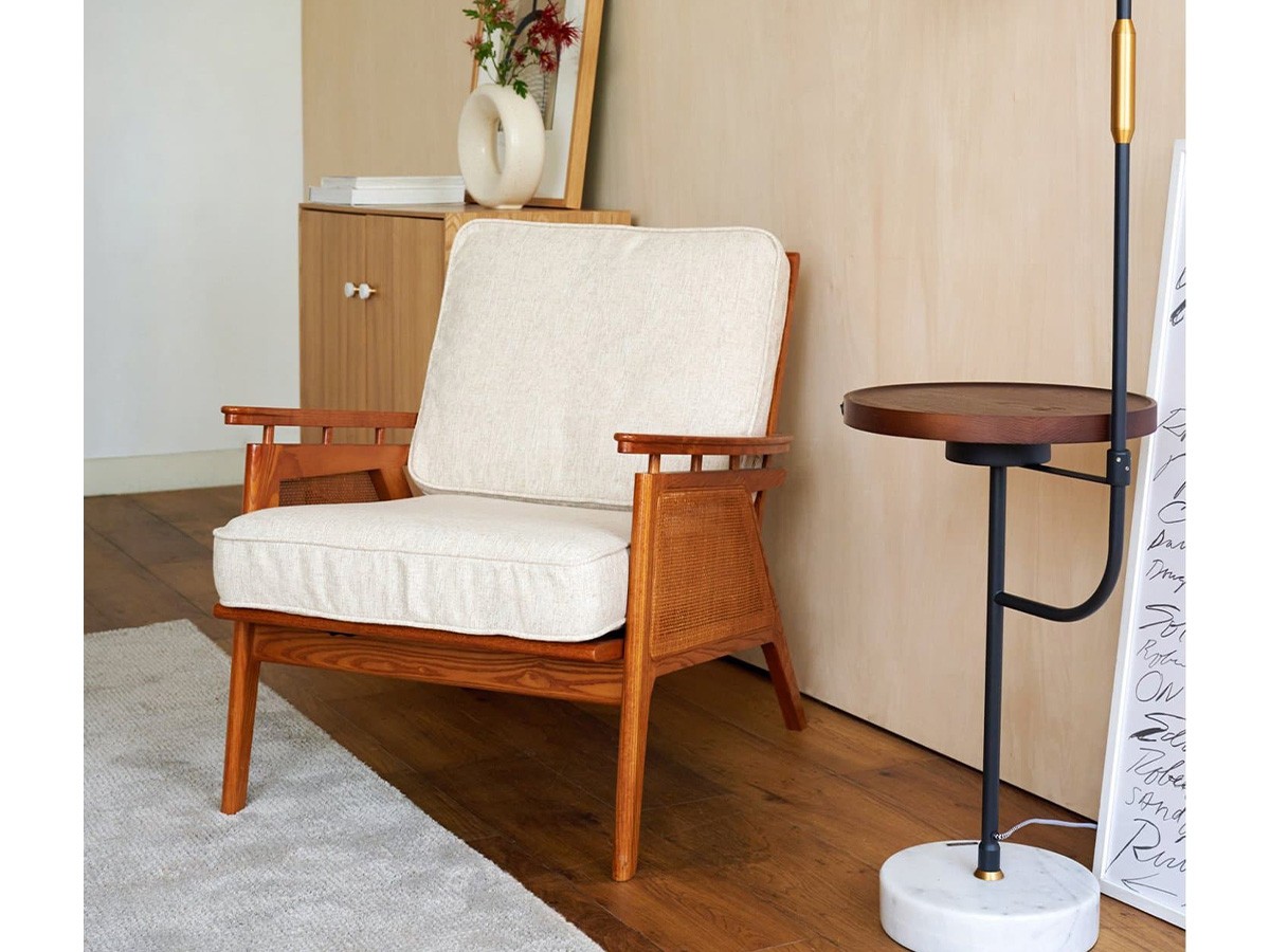 ACME Furniture WICKER LOUNGE CHAIR / アクメファニチャー ウィッカー ラウンジチェア（アイボリー） （チェア・椅子 > ラウンジチェア） 4