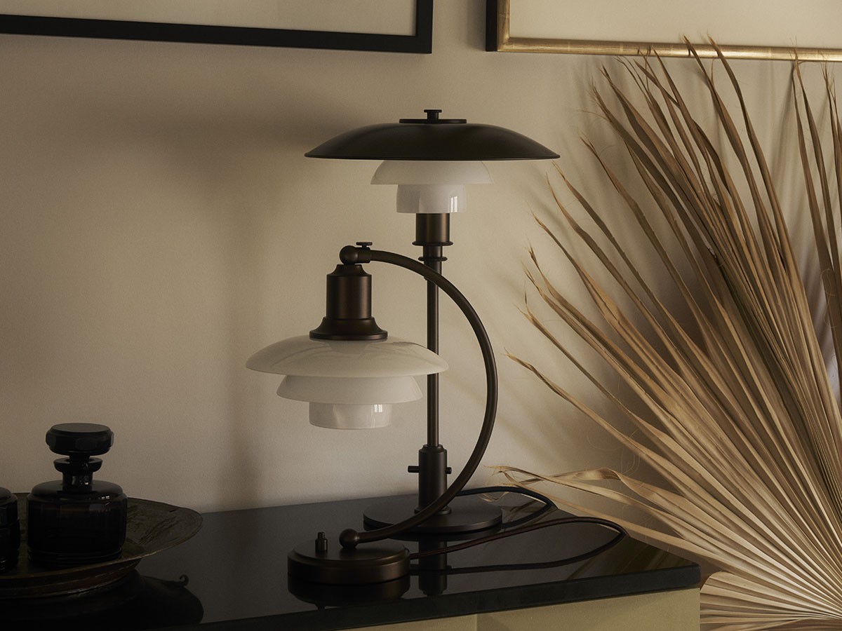 Louis Poulsen PH 2/2 Luna Aged Brass Opal Table / ルイスポールセン PH 2/2 ルナ エイジド・ブラス オパール テーブル （ライト・照明 > テーブルランプ） 13