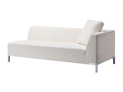 美品☆ホワイト 片肘ロングソファ ホワイト系の片肘ソファ・シェーズロング - インテリア・家具通販