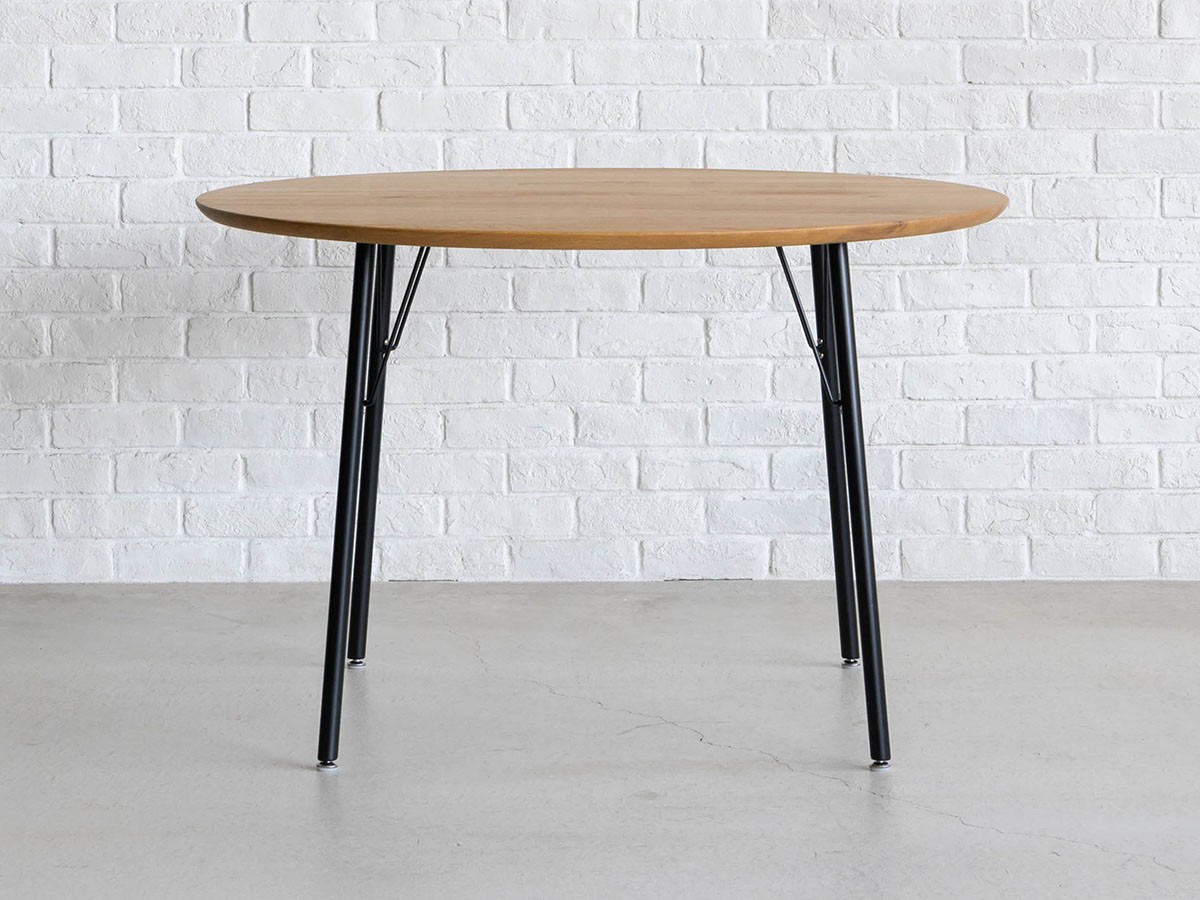 Easy Life MEATH DINING TABLE / イージーライフ ミース ダイニングテーブル
ラウンド天板（直径120cm）+ No.5脚（アイアン脚） （テーブル > ダイニングテーブル） 13