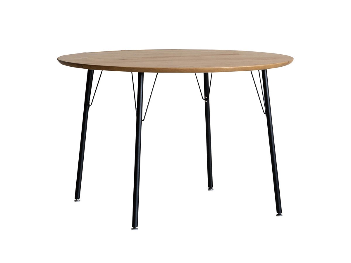 Easy Life MEATH DINING TABLE / イージーライフ ミース ダイニングテーブル
ラウンド天板（直径120cm）+ No.5脚（アイアン脚） （テーブル > ダイニングテーブル） 1