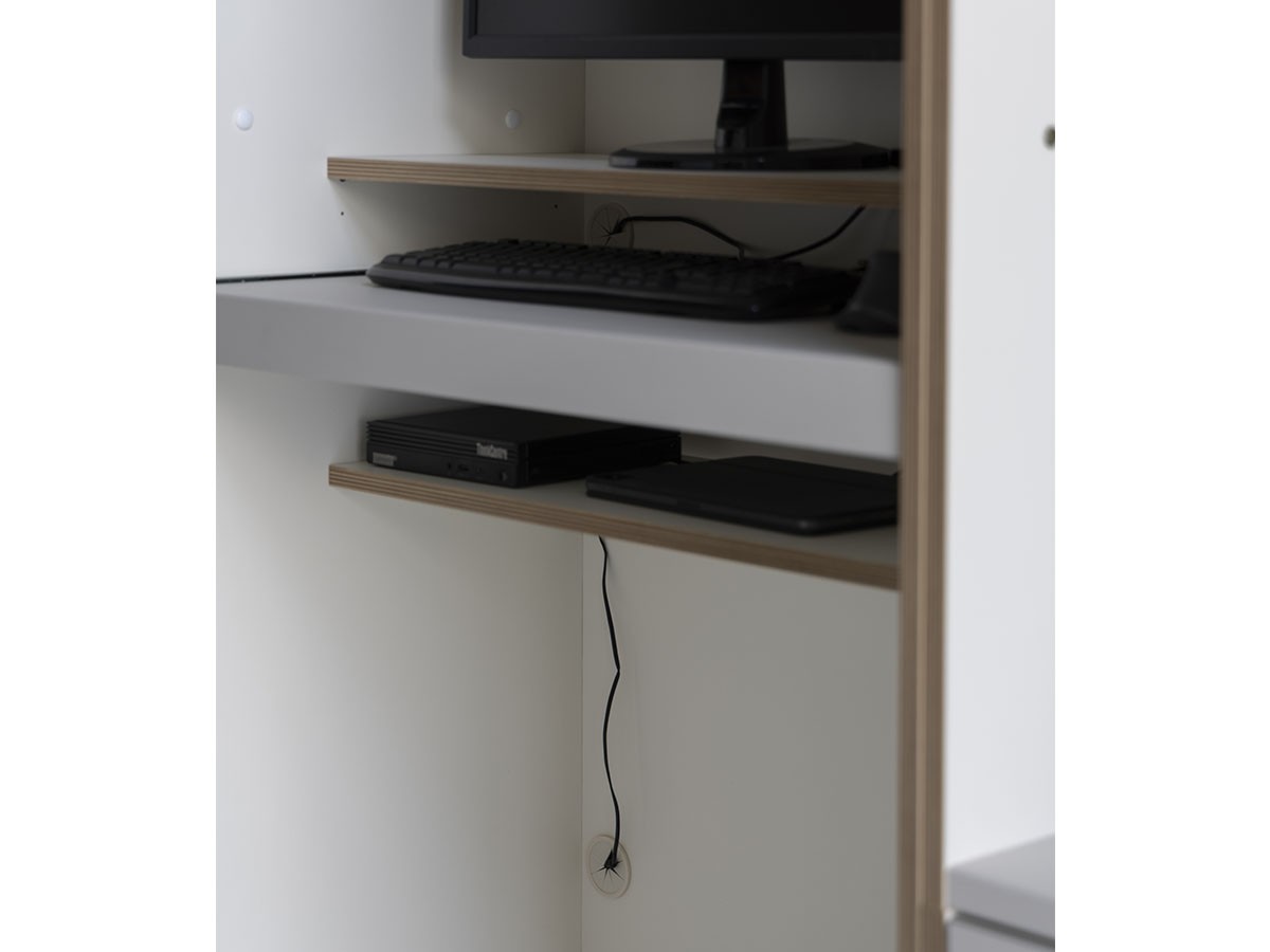 TONE STORAGE UNIT
DESK / トーン ストレージユニット デスク（マットベージュ） （デスク・机 > デスク・パソコンデスク・袖机） 18