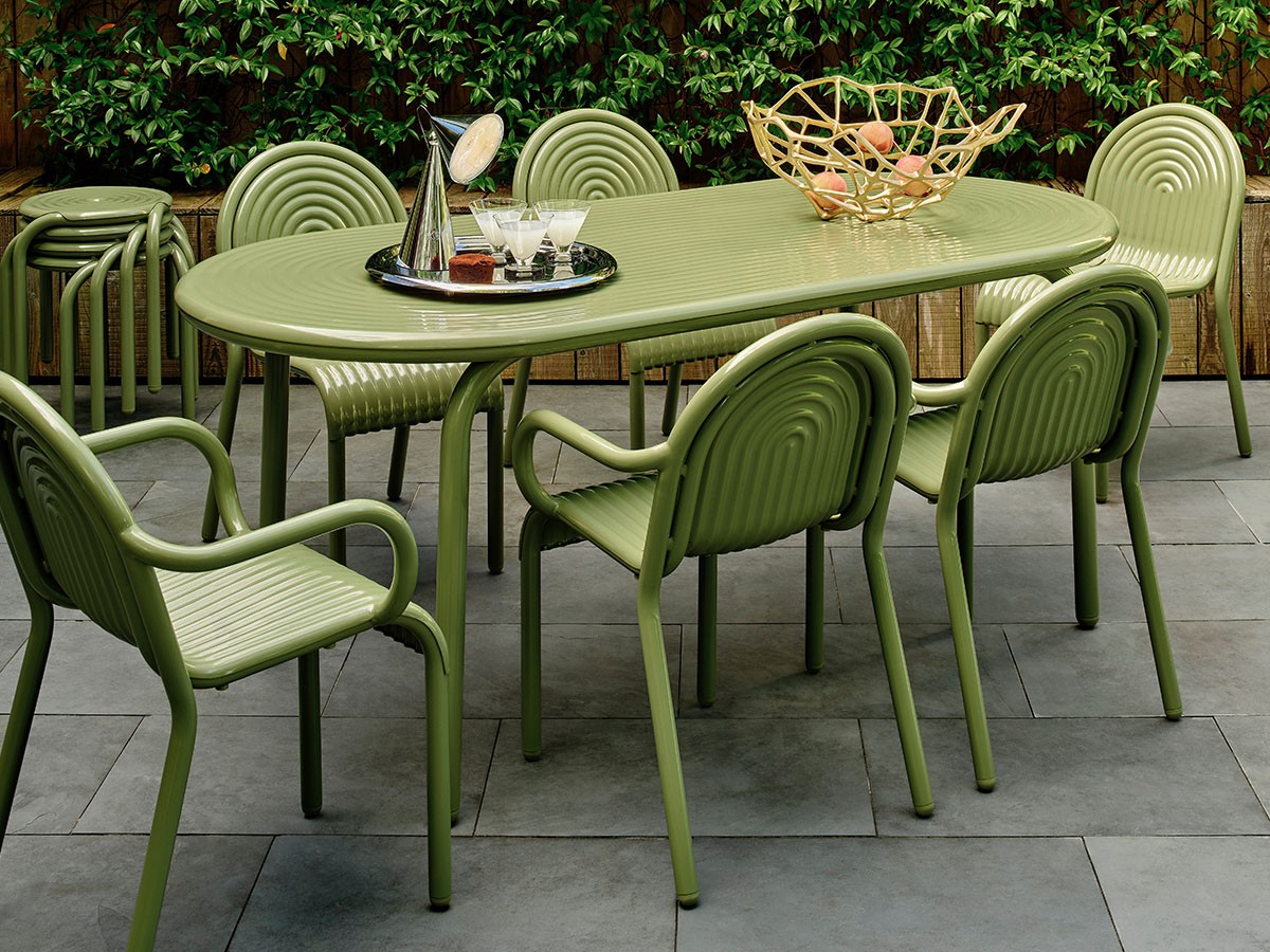 Tom Dixon. Groove Obround Table 185 / トム・ディクソン グルーヴ オブラウンドテーブル 185 （ガーデンファニチャー・屋外家具 > ガーデンテーブル・アウトドアテーブル） 5