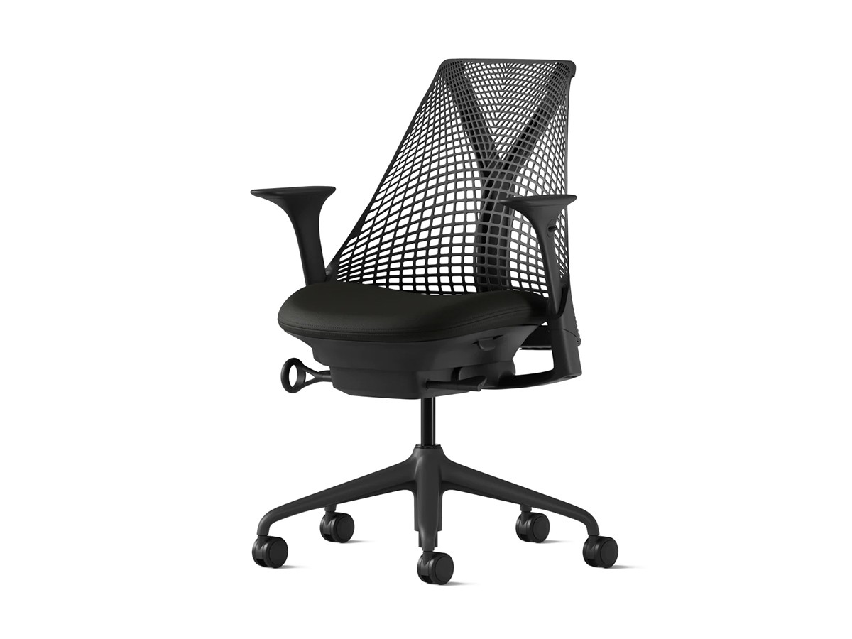 Herman Miller SAYL Chair Suspension Mid-Back / ハーマンミラー セイルチェア  サスペンションミドルバック, アジャスタブルアーム（ブラック）