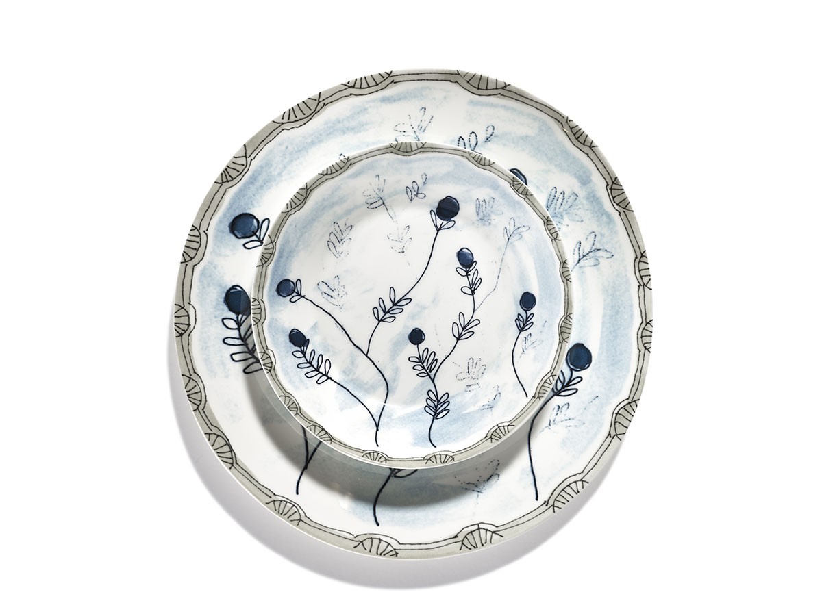 MIDNIGHT FLOWERS by MARNI
Deep Plate S Mirtillo Tea / ミッドナイトフラワーズ バイ マルニ
ディーププレート S ミルティッロティー 18cm （食器・テーブルウェア > お椀・ボウル） 8