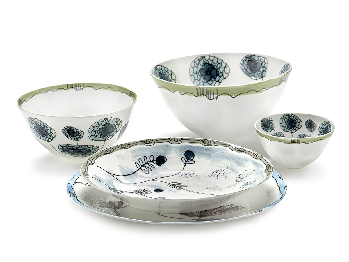 MIDNIGHT FLOWERS by MARNI
Deep Plate S Mirtillo Tea / ミッドナイトフラワーズ バイ マルニ
ディーププレート S ミルティッロティー 18cm （食器・テーブルウェア > お椀・ボウル） 7