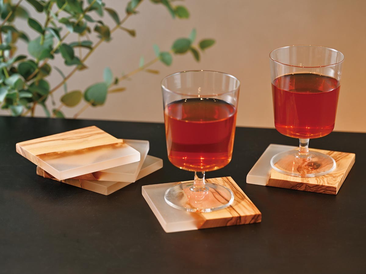 HARIO OLIVE WOOD COASTER / ハリオ オリーブウッドコースター （食器・テーブルウェア > その他テーブルウェア） 2