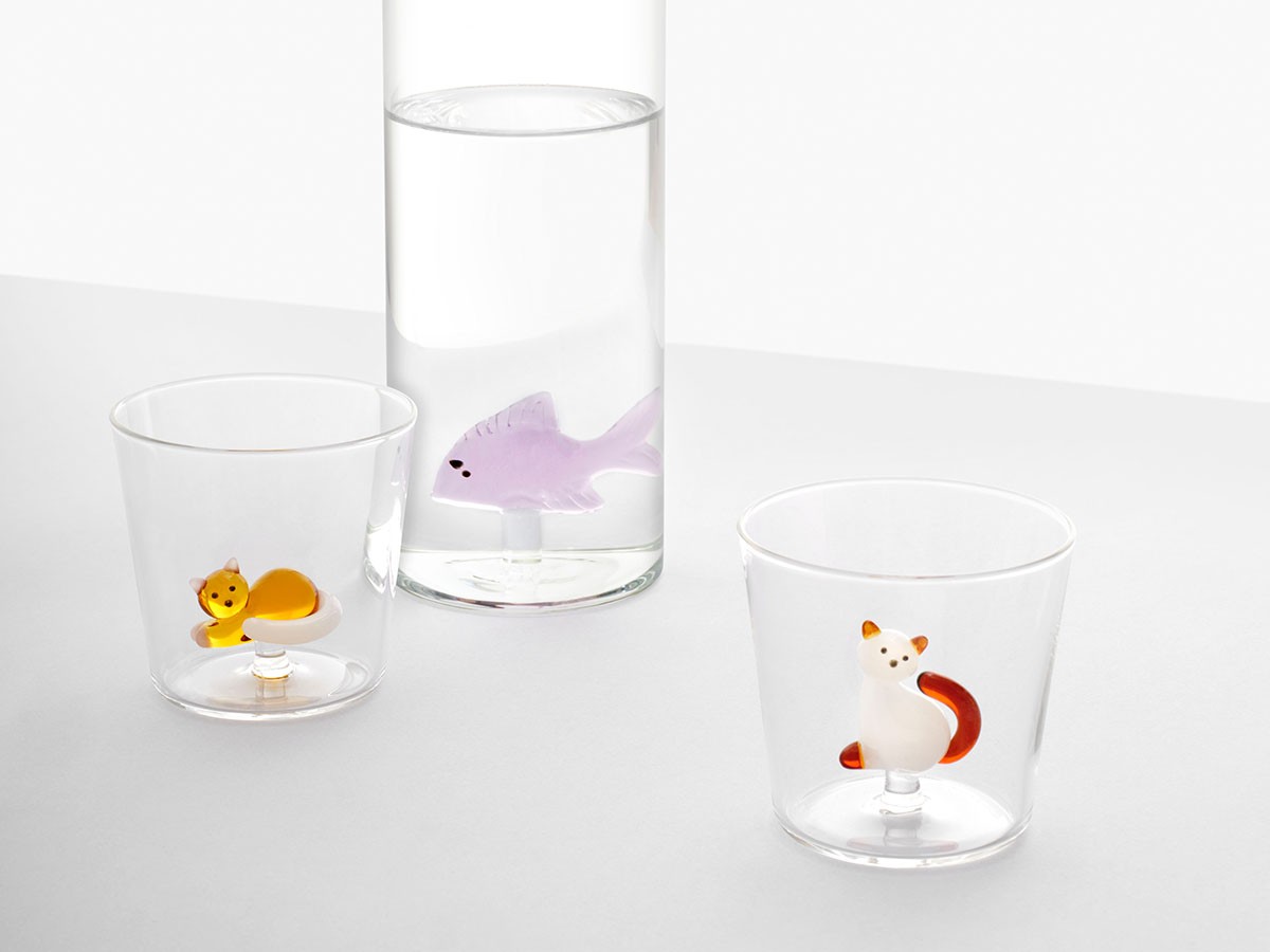 ICHENDORF MILANO Tabby Cat Tumbler
White Cat with Amber Tail / イッケンドルフ・ミラノ タビーキャット タンブラー 
ホワイトキャット with アンバーテール 350ml （食器・テーブルウェア > タンブラー・グラス） 5