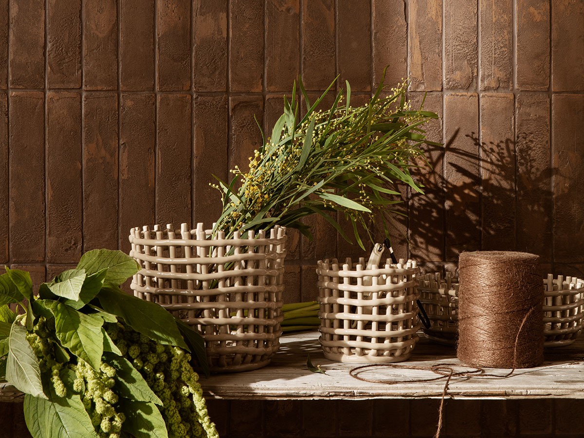 Ferm Living Ceramic Basket L / ファームリビング セラミックバスケット ラージ （雑貨・その他インテリア家具 > かご・バスケット） 6