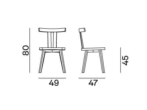 GERVASONI Gray 23 Chair / ジェルバゾーニ グレイ 23 チェア - インテリア・家具通販【FLYMEe】