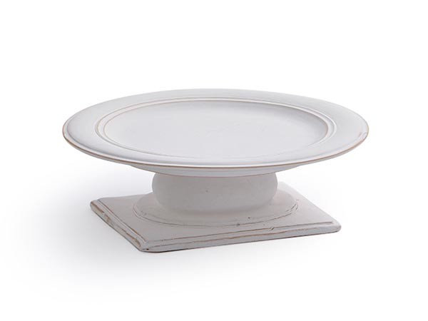 MISHIM POTTERY CREATION StiLL round plate L + stand / ミシンポタリークリエイション スティル ラウンドプレート L + スタンド（胡粉） （食器・テーブルウェア > 皿・プレート） 1