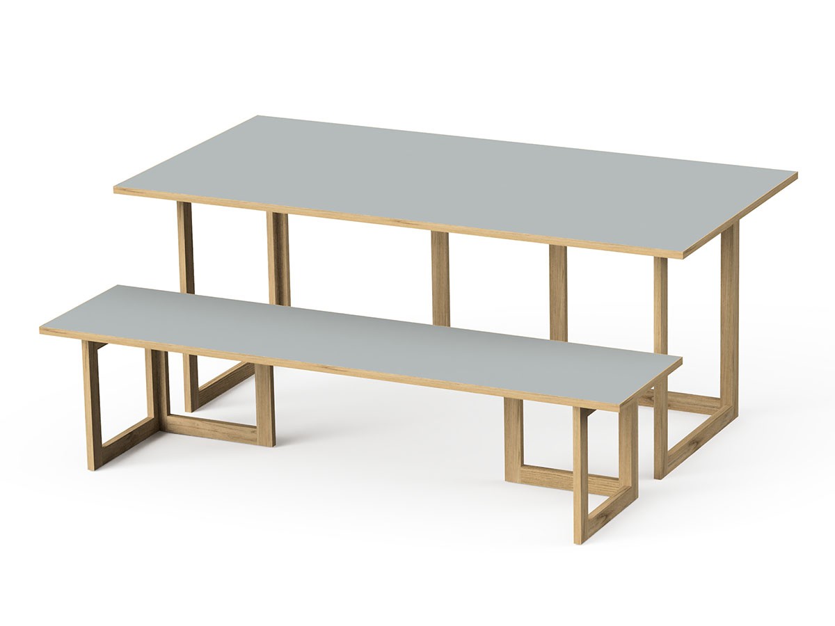 stiiilll Table Set / スティール テーブルセット
メラミンウッド天板 ハーフ + 木脚 S （テーブル > ローテーブル・リビングテーブル・座卓） 18