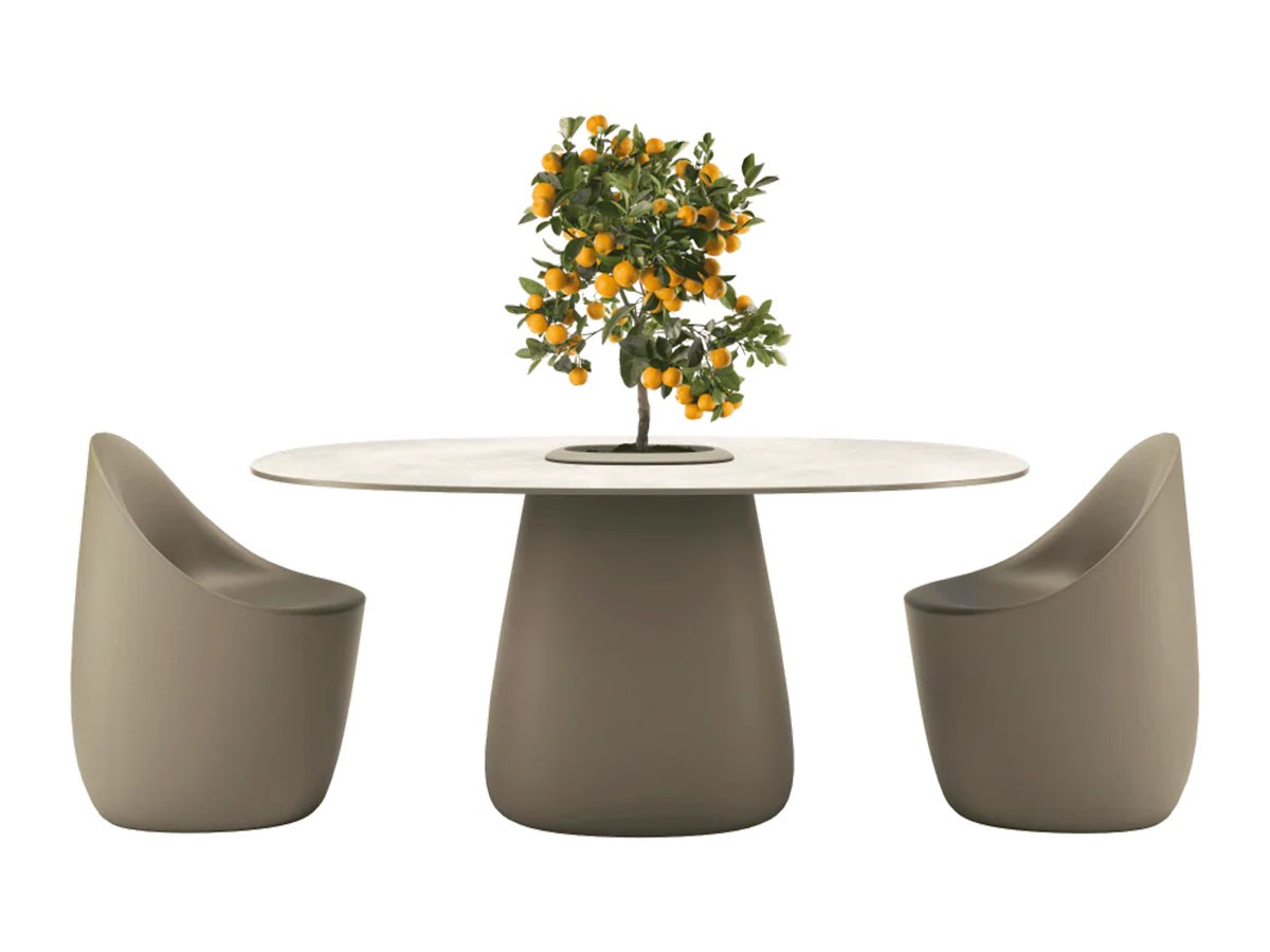 Qeeboo Cobble Table 160 / キーブー コブルテーブル 160 ストーンウェアバケット （ガーデンファニチャー・屋外家具 > ガーデンテーブル・アウトドアテーブル） 8