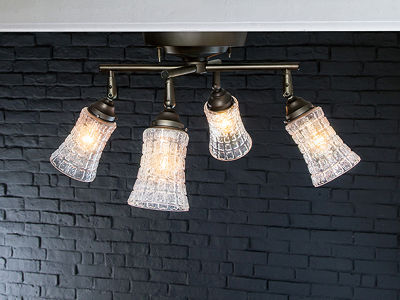 FLYMEe Factory CUSTOM SERIES 4 Cross Ceiling Lamp × Amaretto