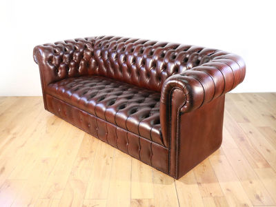 Lloyd's Antiques Reproduction Series Chesterfield Sofa 3P Buttan