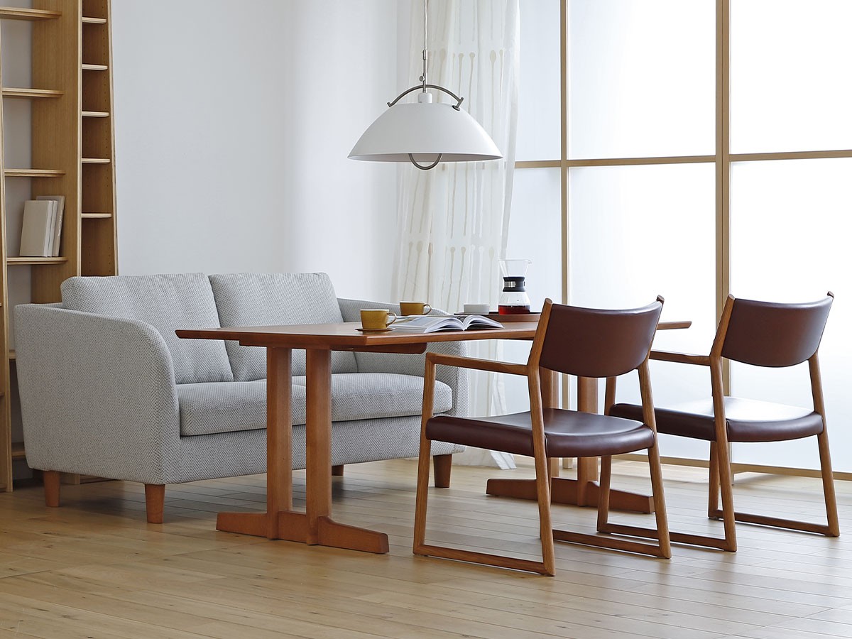 日進木工 SLOW Two-leg Living Dining Table / にっしんもっこう スロウ リビングダイニングテーブル 2本脚 （テーブル > ダイニングテーブル） 4