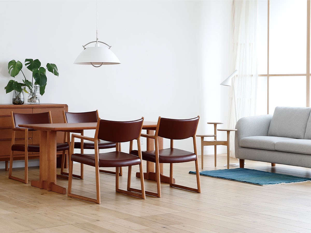 日進木工 SLOW Two-leg Living Dining Table / にっしんもっこう スロウ リビングダイニングテーブル 2本脚 （テーブル > ダイニングテーブル） 2